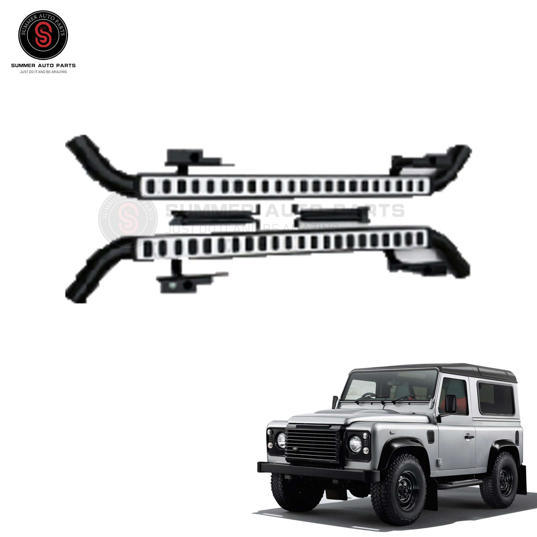 DEF4X4 For Land Rover Fender 110 Door Step Door Plate for Classic Aluminum Material Side Skirt Exterior Accessories