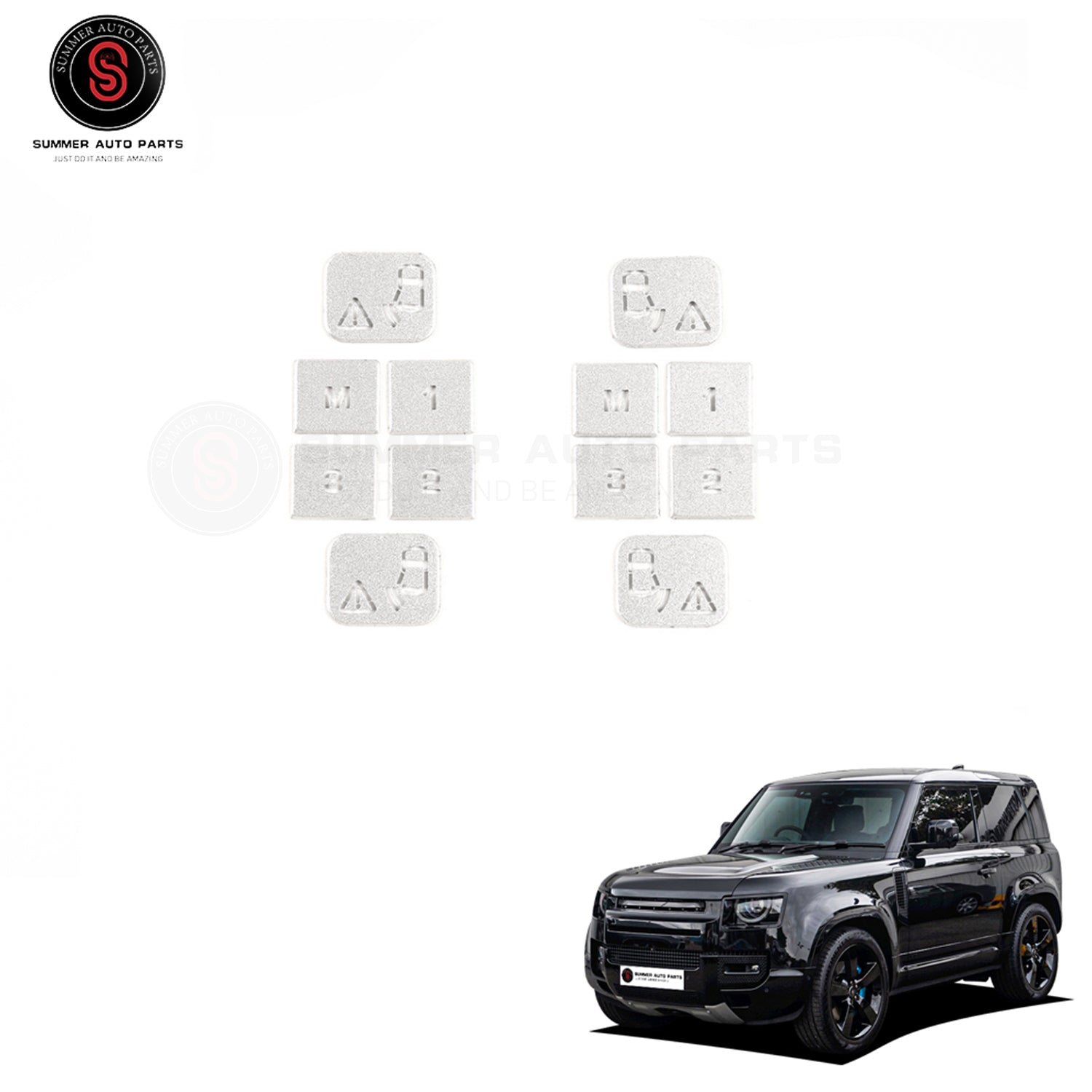 DEF4X4 New Defender 110 Seat Memory Button Sticker 12pcs L663