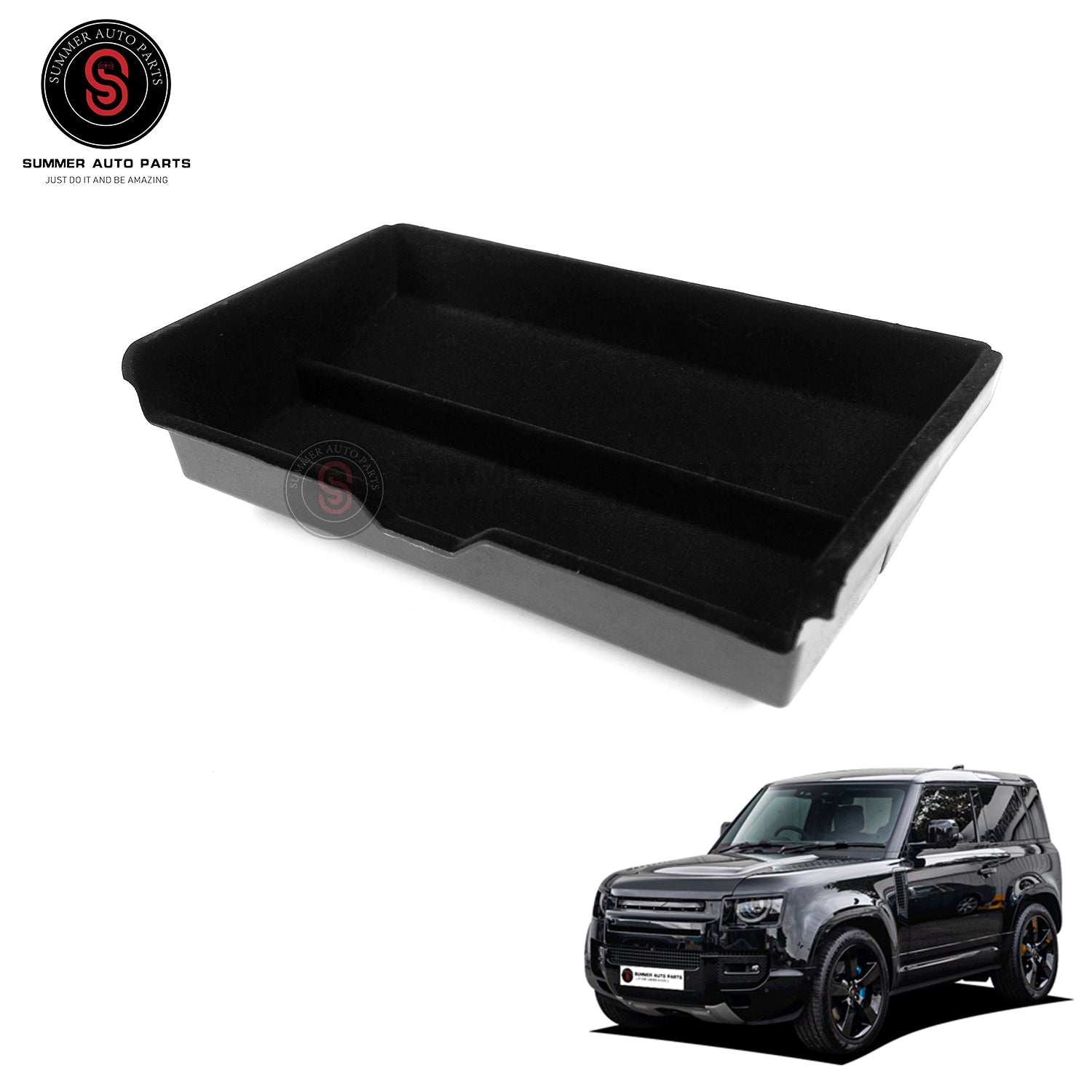 DEF4X4 Defender Center Console Storage Box (ABS/Flocking) L663 Land Rover