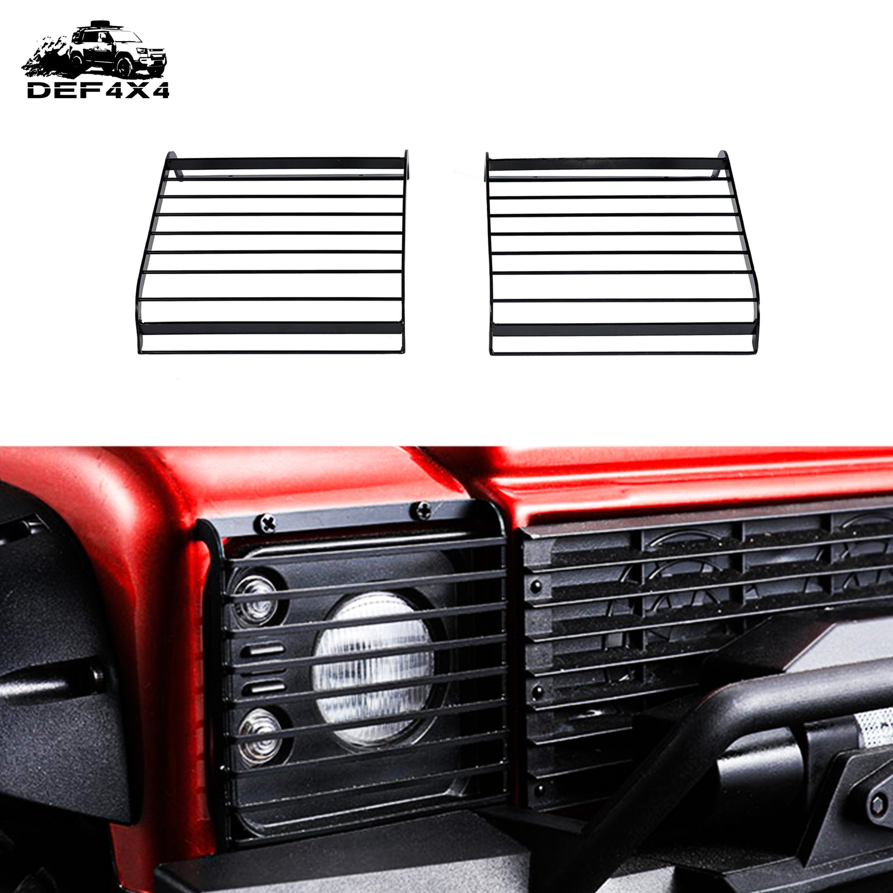 DEF4X4 Old Defender Headlight Cover Land Rover