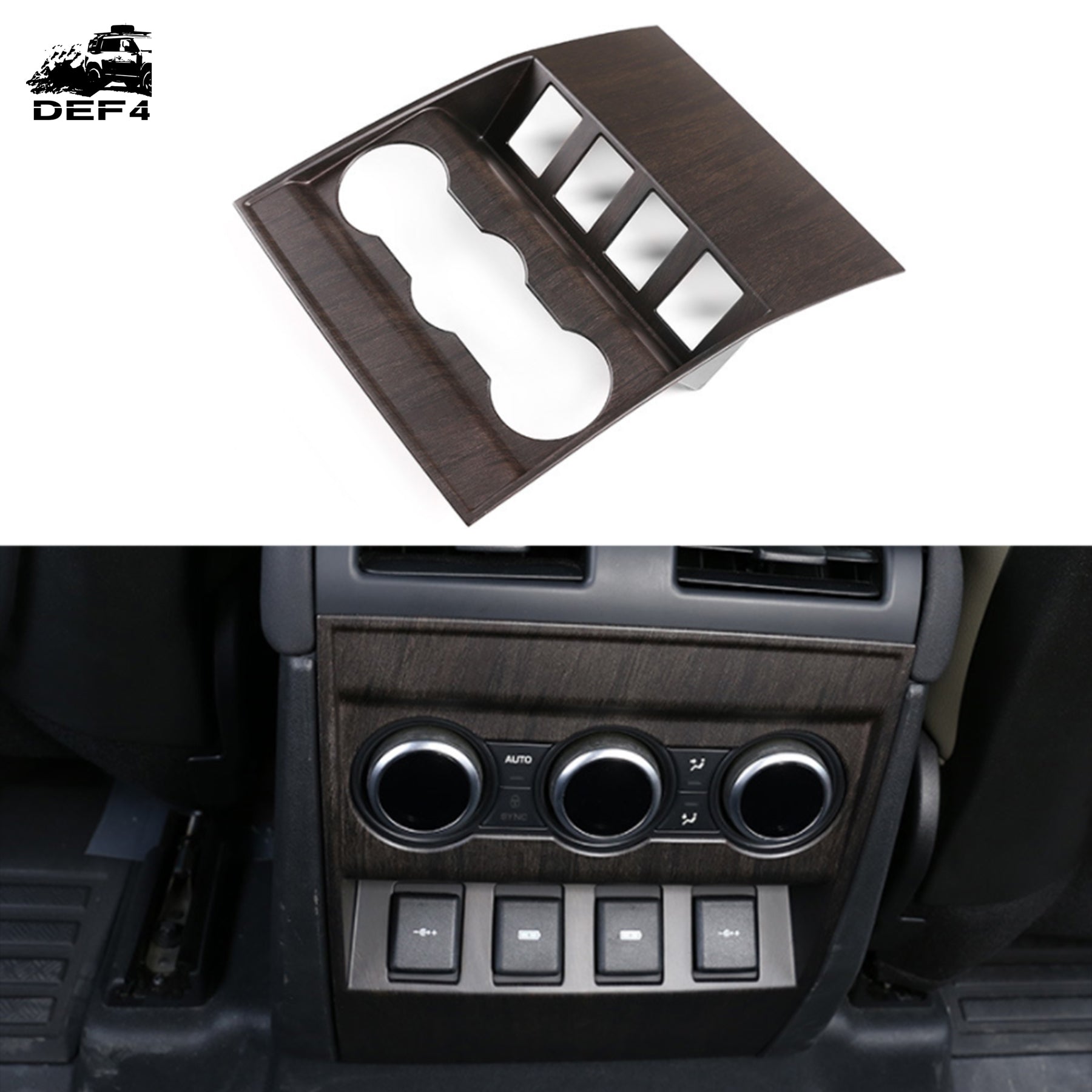 DEF4X4 New Defender Armrest Box for Rear Kick Guard L663